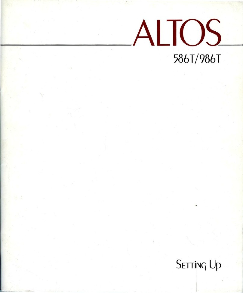 Altos 986T Setting up