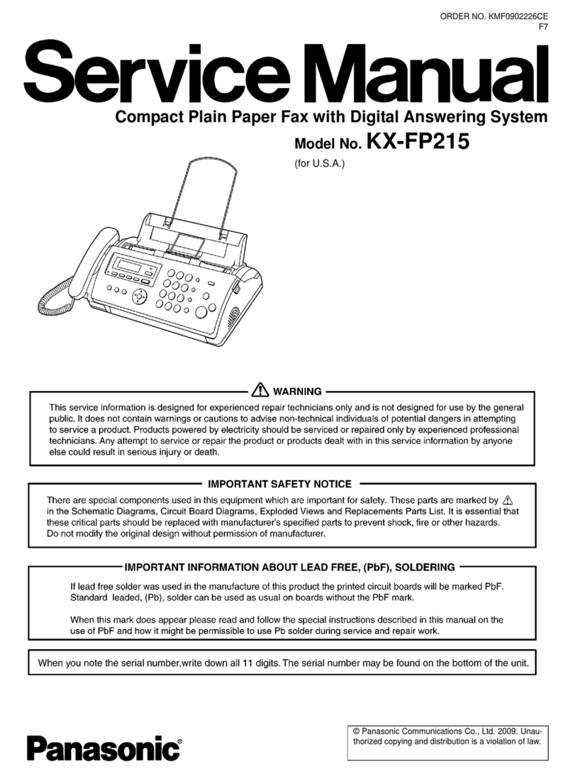 Panasonic KX-FP215 User manual