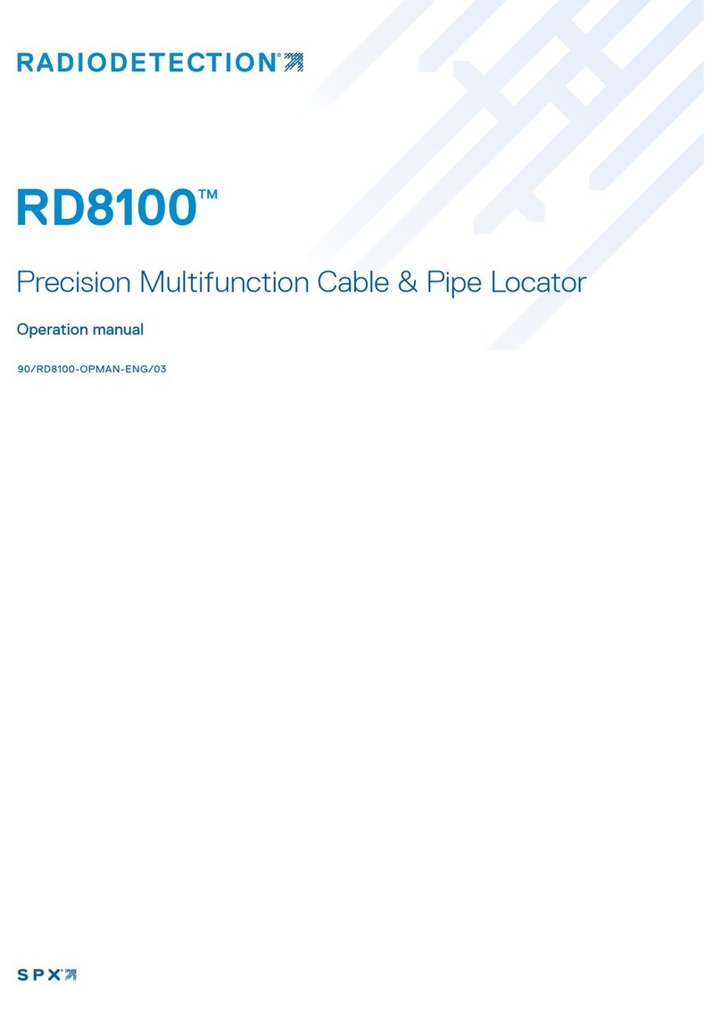Radiodetection RD8100 Operation manual