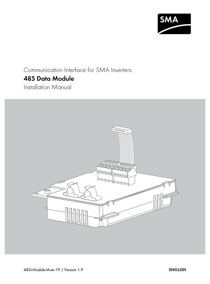 SMA 485 Data Module User manual