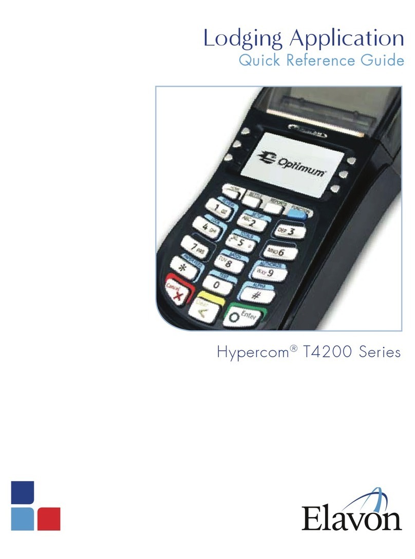 Elavon Hypercom T4200Series Quick reference guide