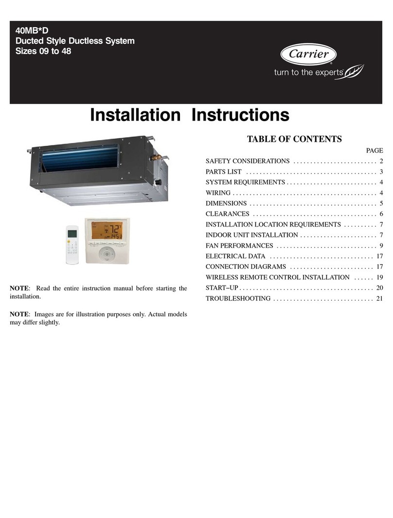 Carrier 40MBD-06SI User manual