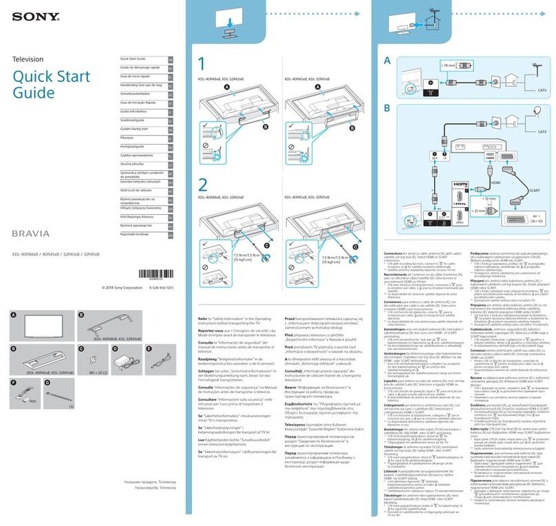 Sony Bravia KDL-40R48xB User manual