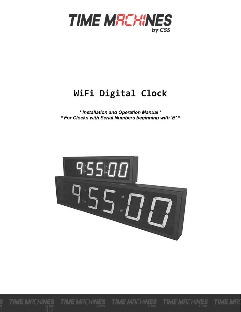 Time Machines 760-240W-000 Installation and operation manual