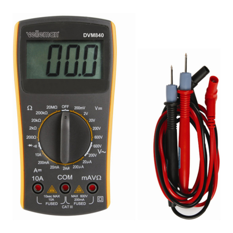 Velleman DVM840 User manual