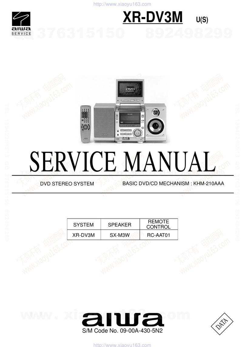 Aiwa XR-DV3M Service manual