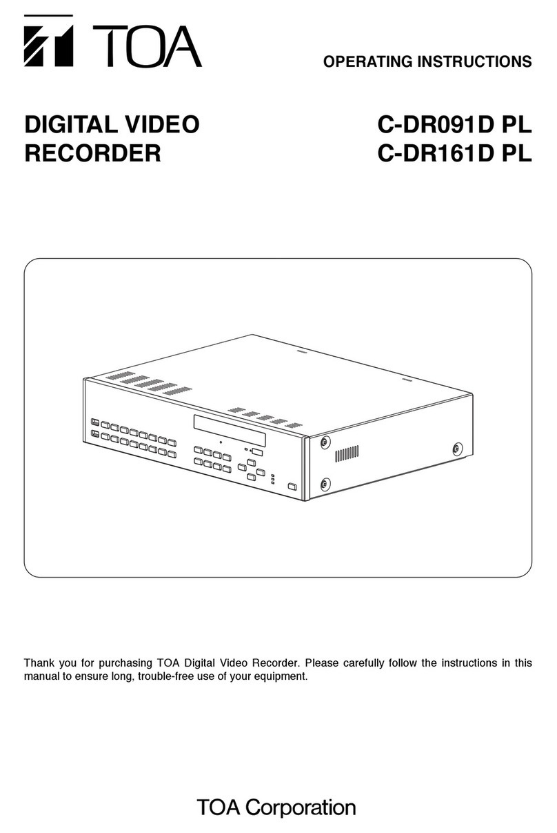 Toa C-DR091D PL operating instructions