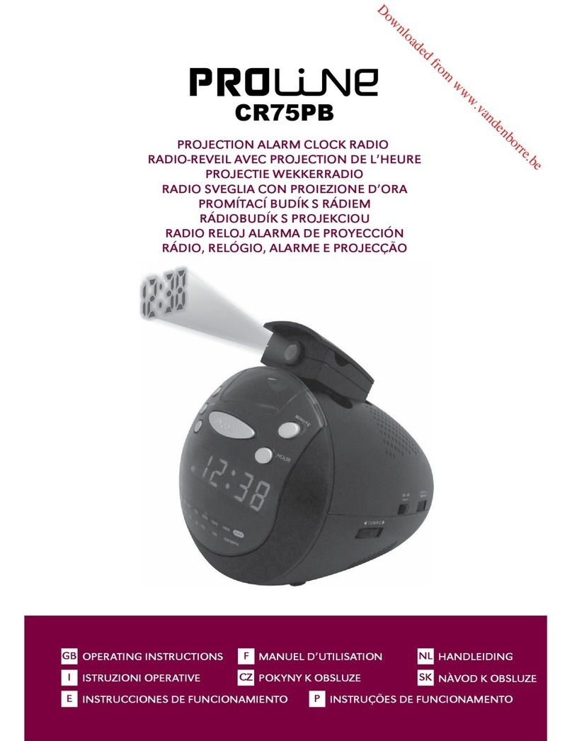 Proline CR75PB operating instructions