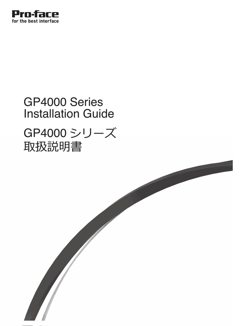 Pro-face GP4000 SERIES installation guide