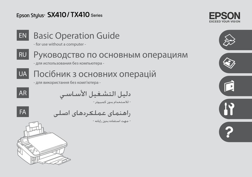 Epson SX410 Assembly instructions