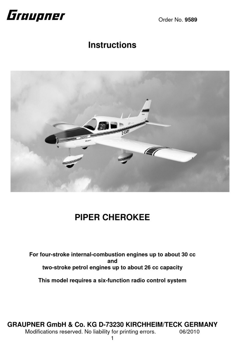 GRAUPNER piper cherokee 9589 instruction manual