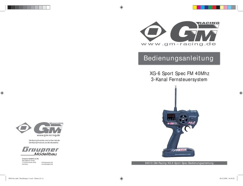 GM-Racing XG-6 instruction manual