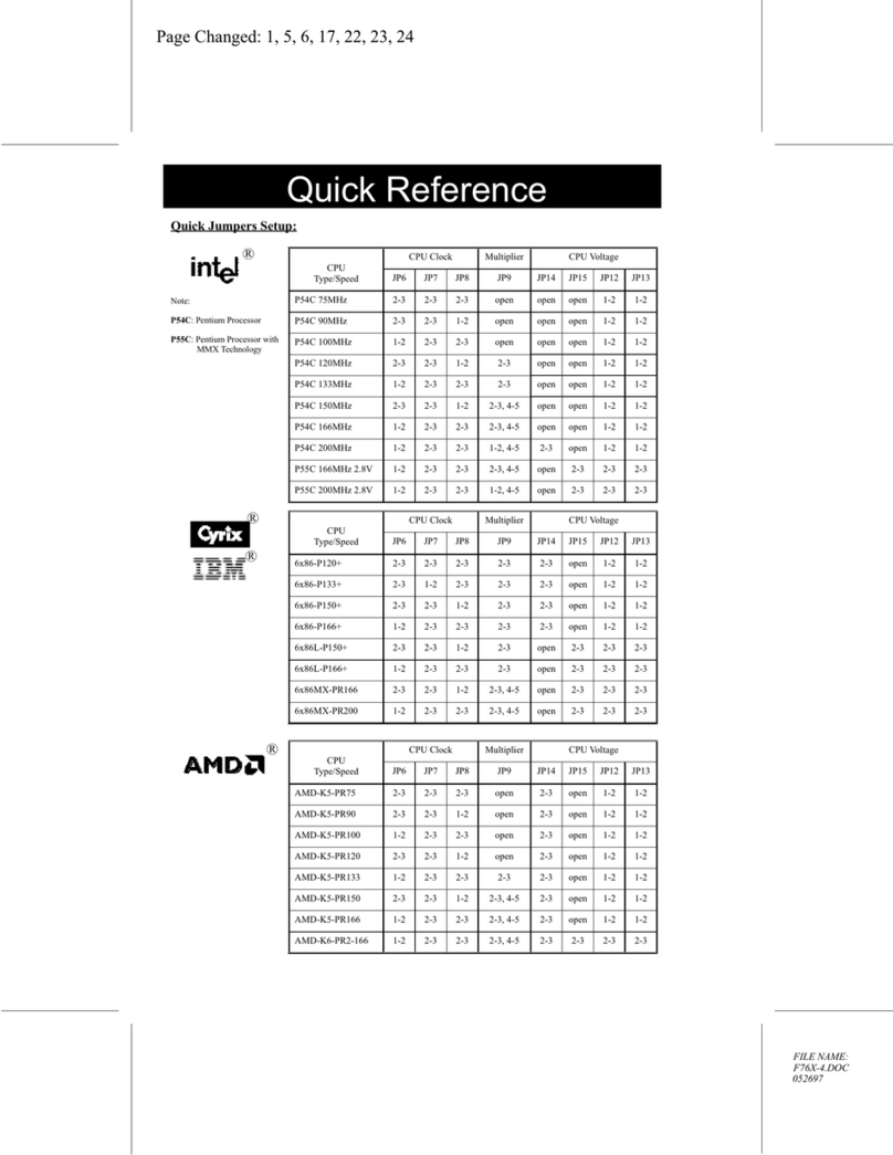 Freetech P5F76 User manual Freetech P5F76 User manual