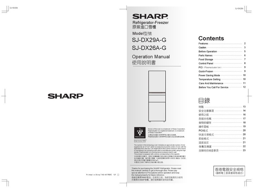 Sharp SJ-DX29A-G User manual
