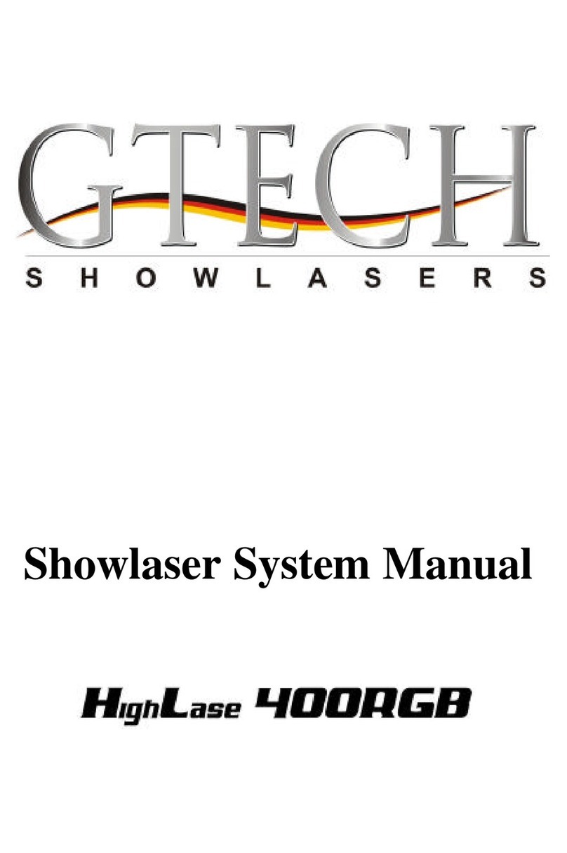 Gtech highlase 400RGB user manual