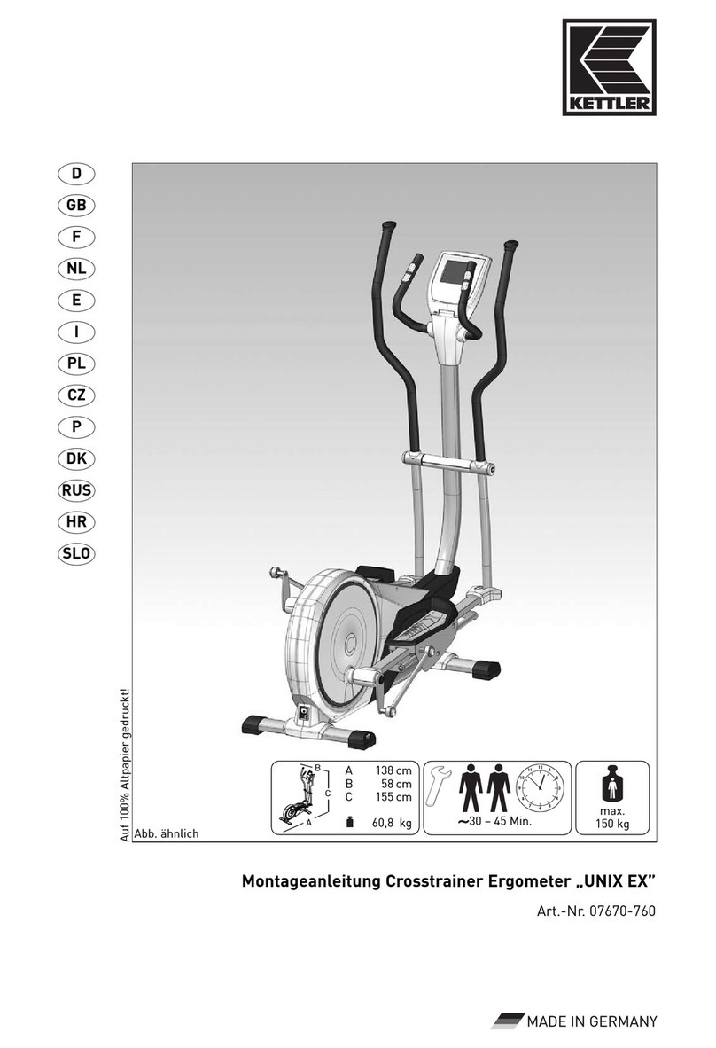 Kettler UNIX EX 07670-760 Assembly instructions