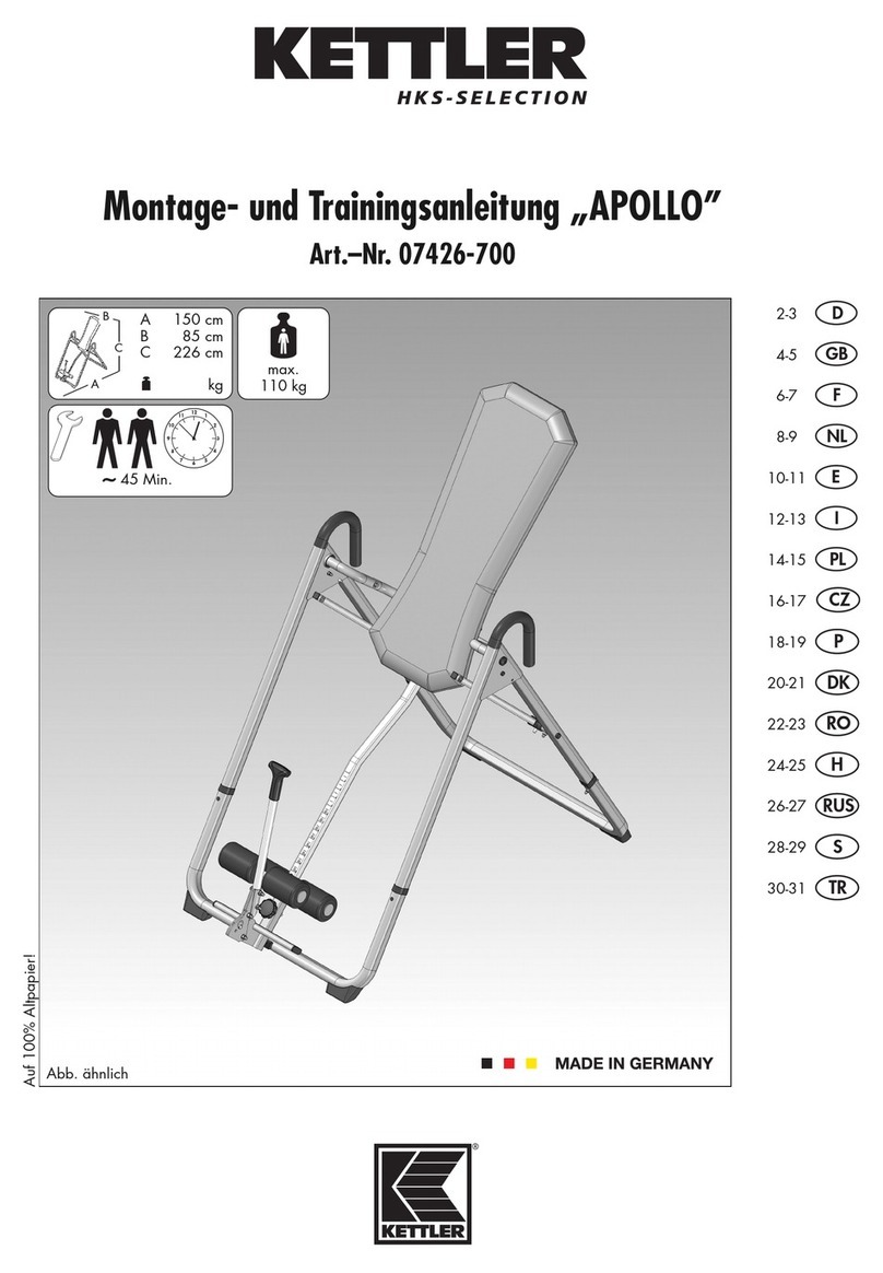 Kettler APOLLO 07426-700 Installation instructions manual