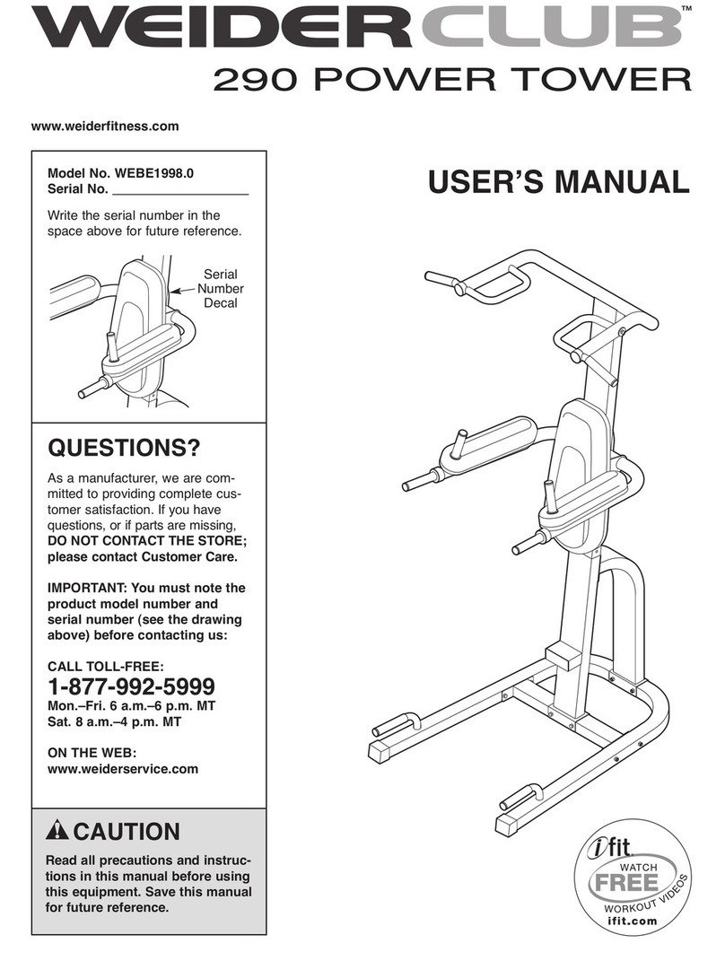 WEIDERCLUB 290 user manual