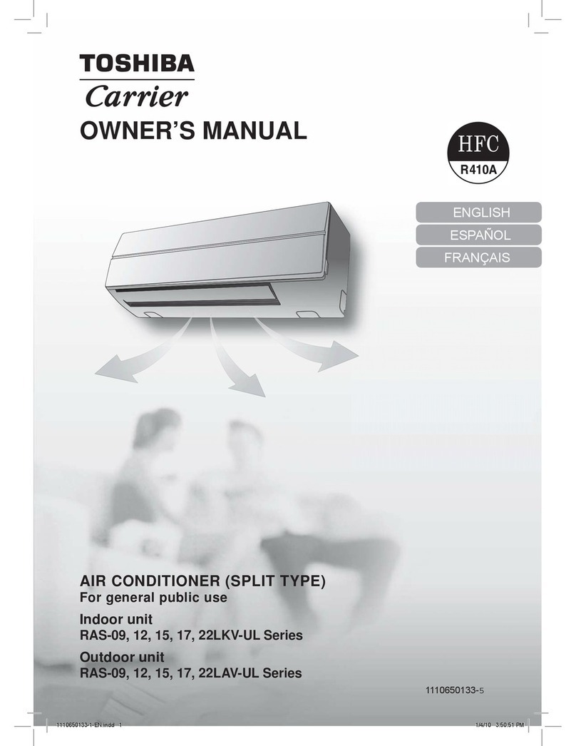 Carrier RAS-09LKV-UL Series User manual