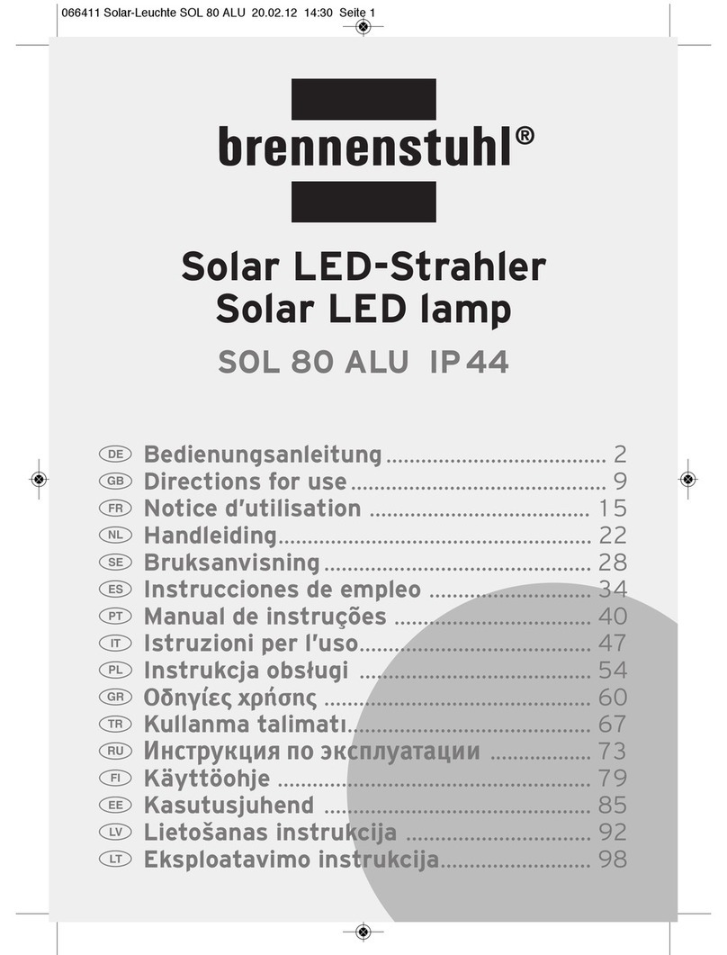 brennenstuhl SOL 80 ALU IP 44 Directions for use brennenstuhl SOL 80 ALU IP 44 Directions for use