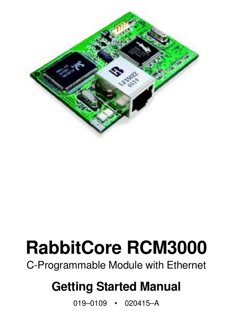 RabbitCore RCM3000 Parts list manual