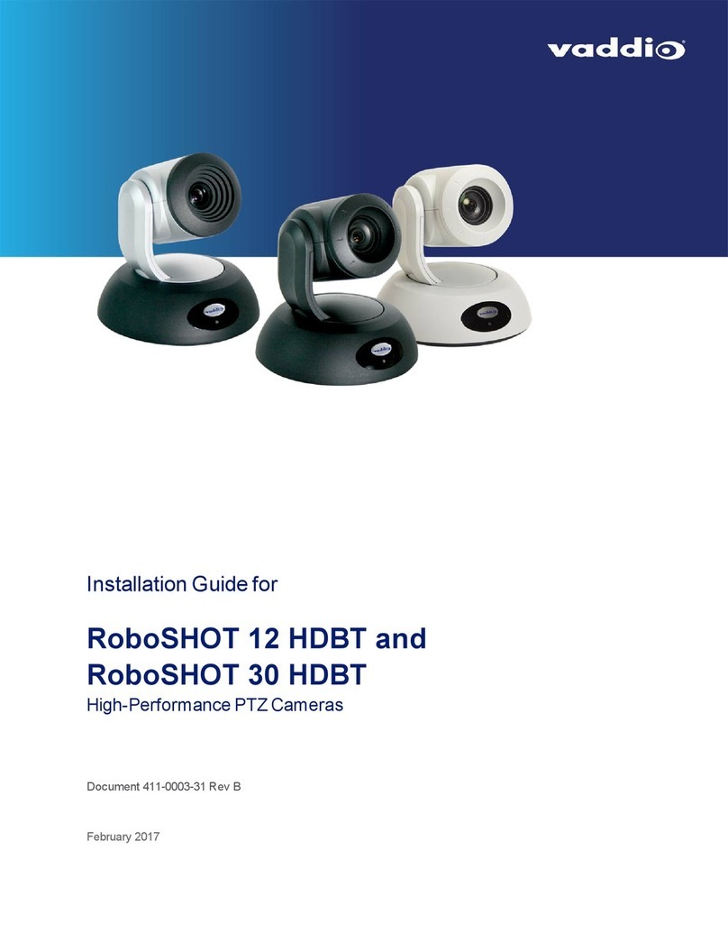 VADDIO RoboSHOT 12 HDBT installation guide