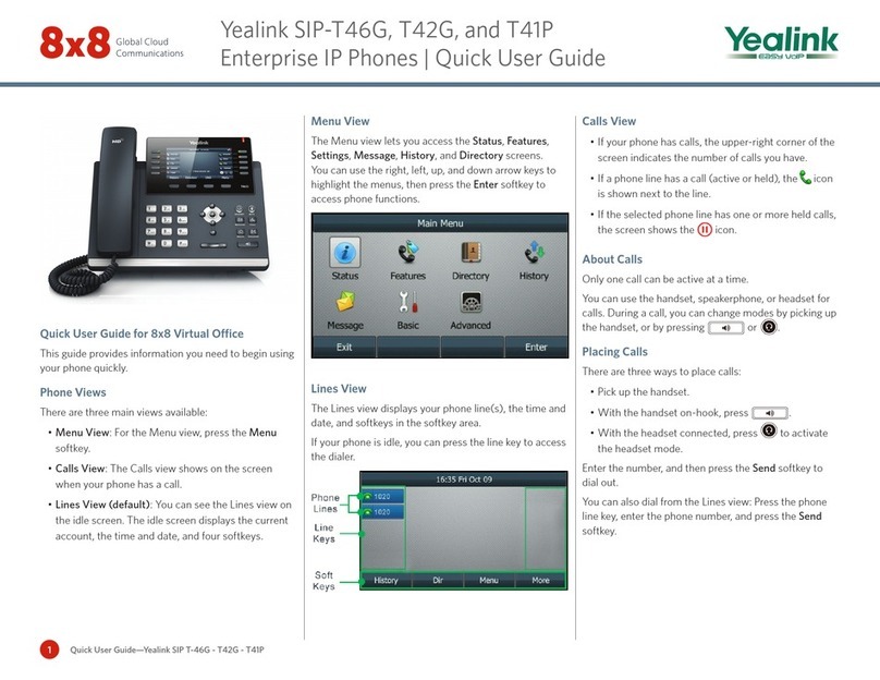 Yealink Yealink SIP-T46G Quick user guide
