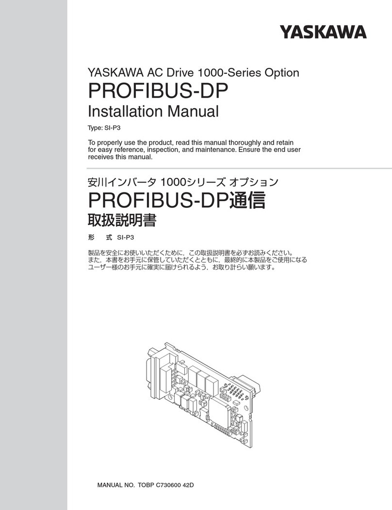 YASKAWA 1000 Series User manual
