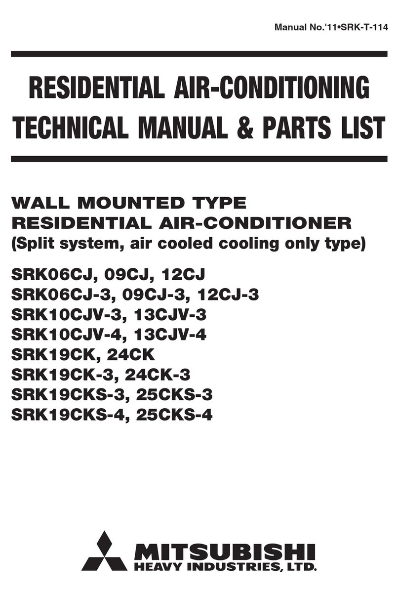 Mitsubishi Heavy Industries SRK06CJ User manual Mitsubishi Heavy Industries SRK06CJ User manual