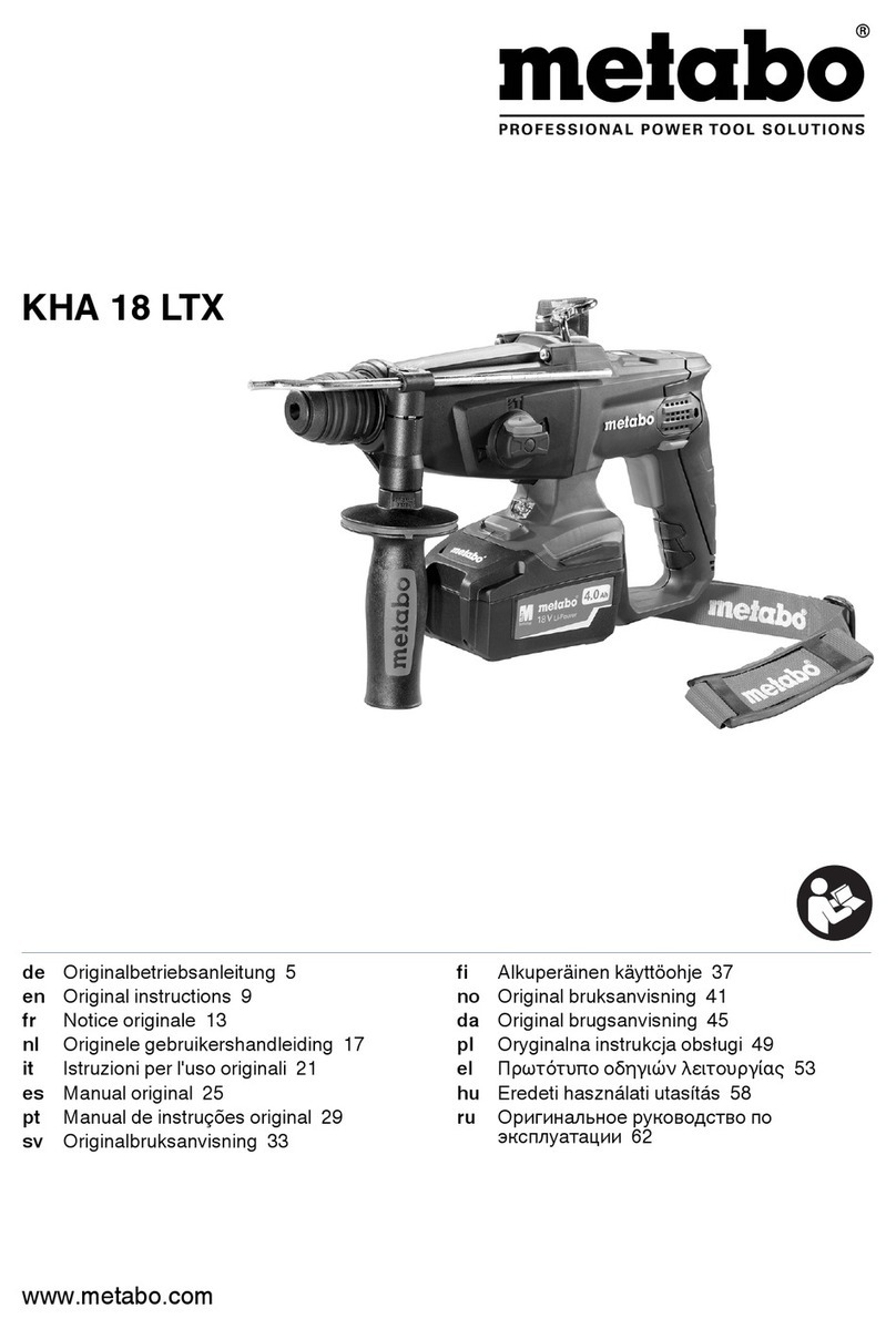 Metabo KHA 18 LTX Original instructions