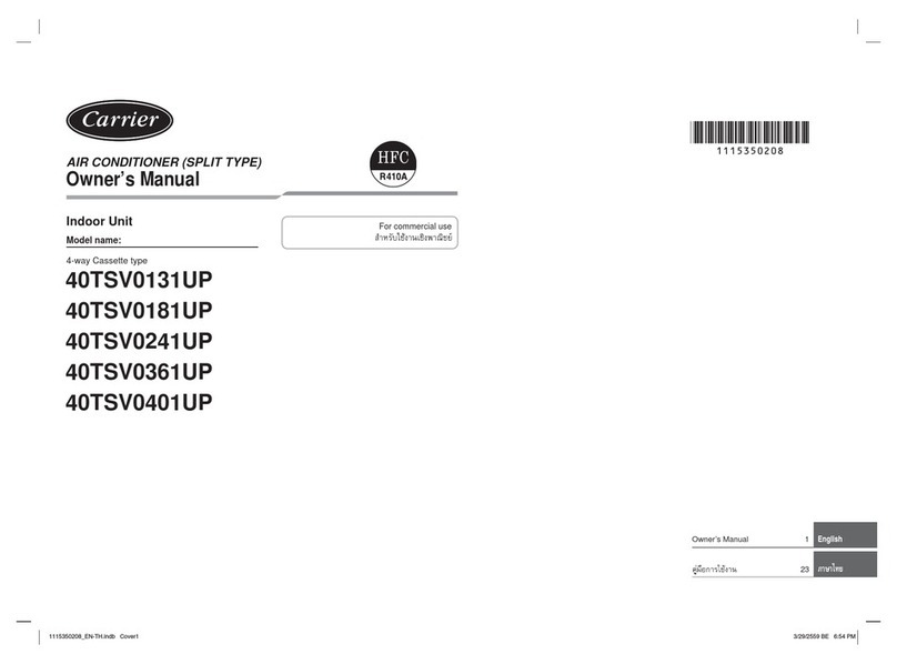 Carrier 40TSV0131UP User manual Carrier 40TSV0131UP User manual