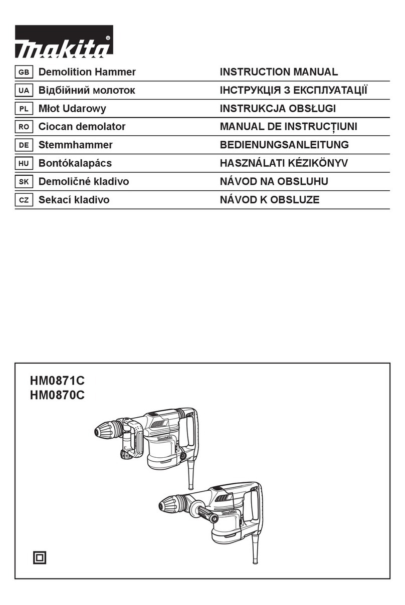 Makita HM0871C instruction manual