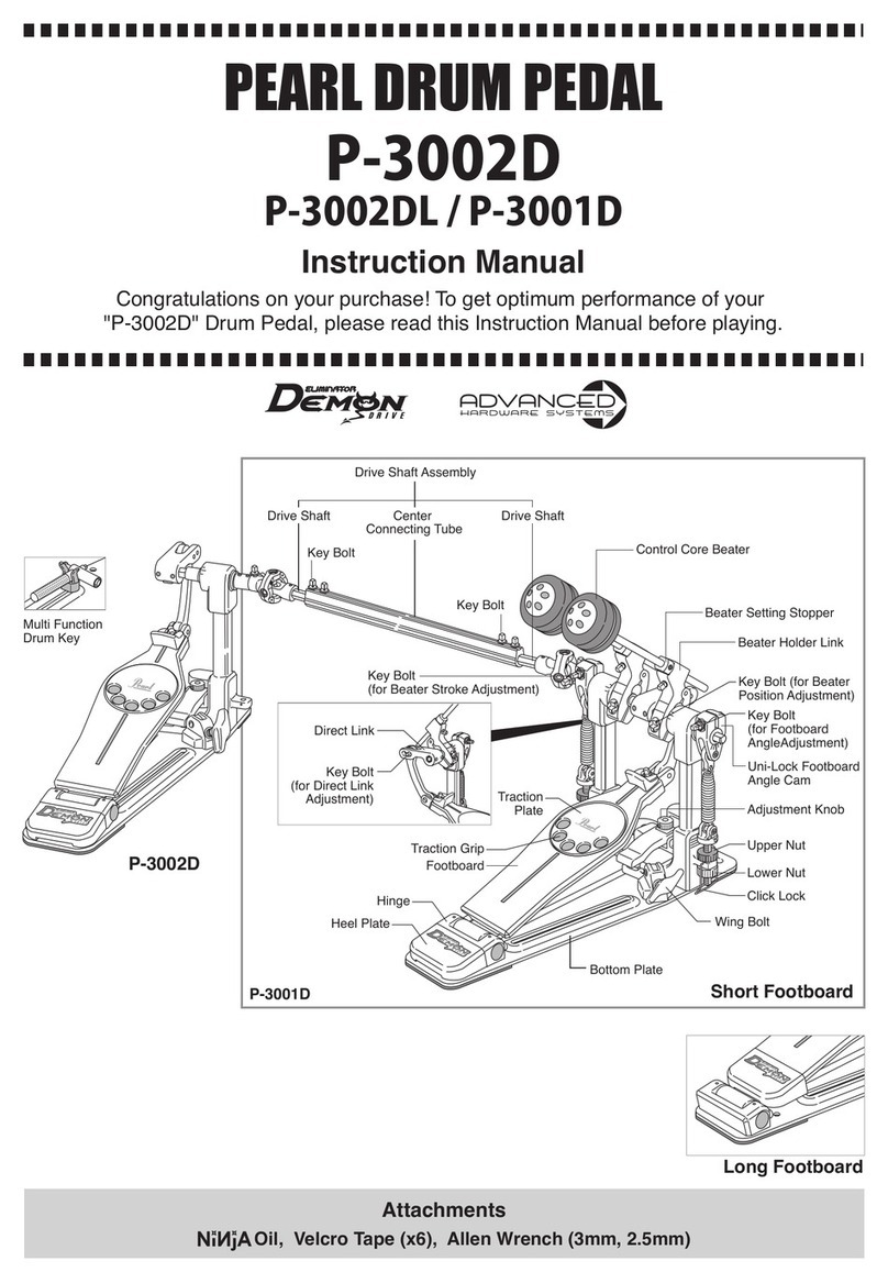 Pearl P-3002D instruction manual