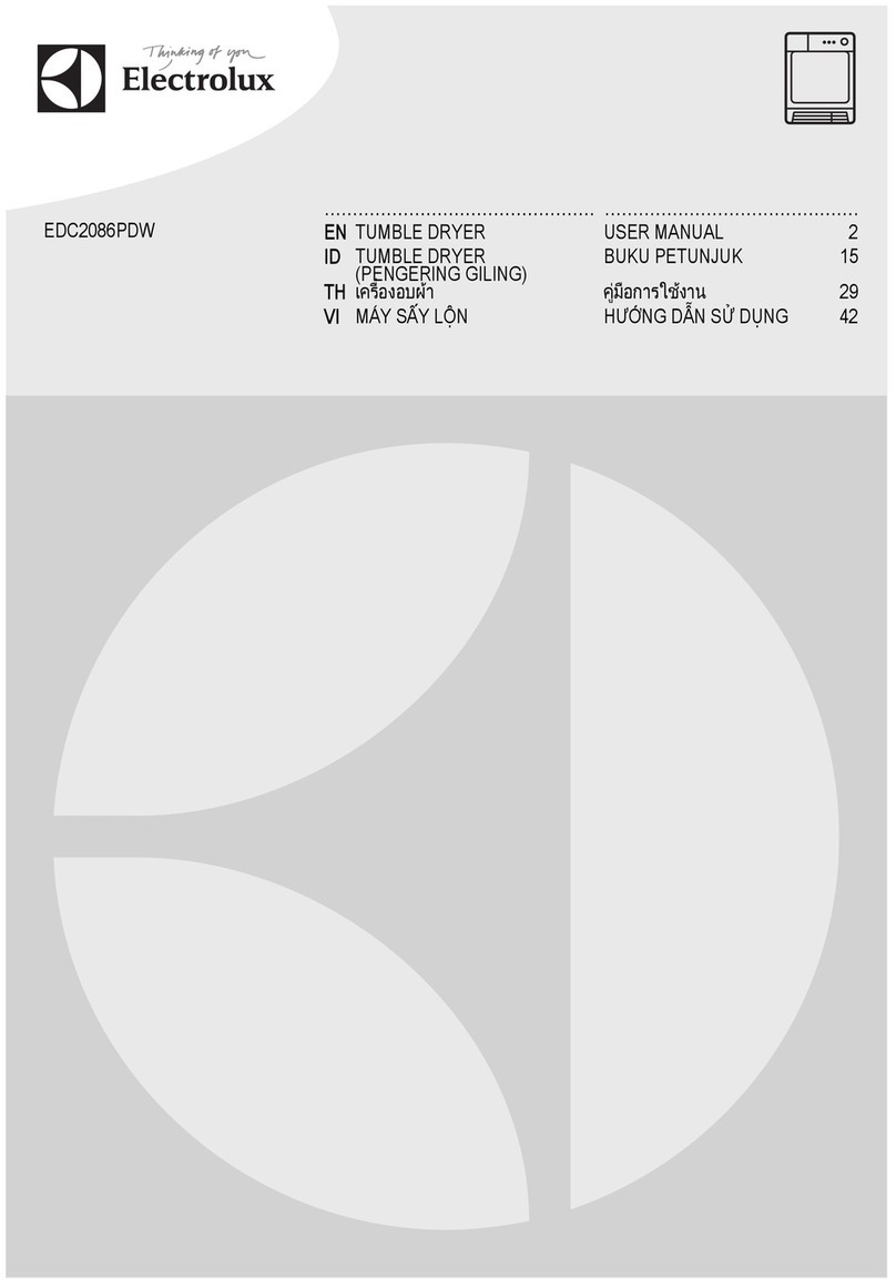 Electrolux EDC2086PDW User manual