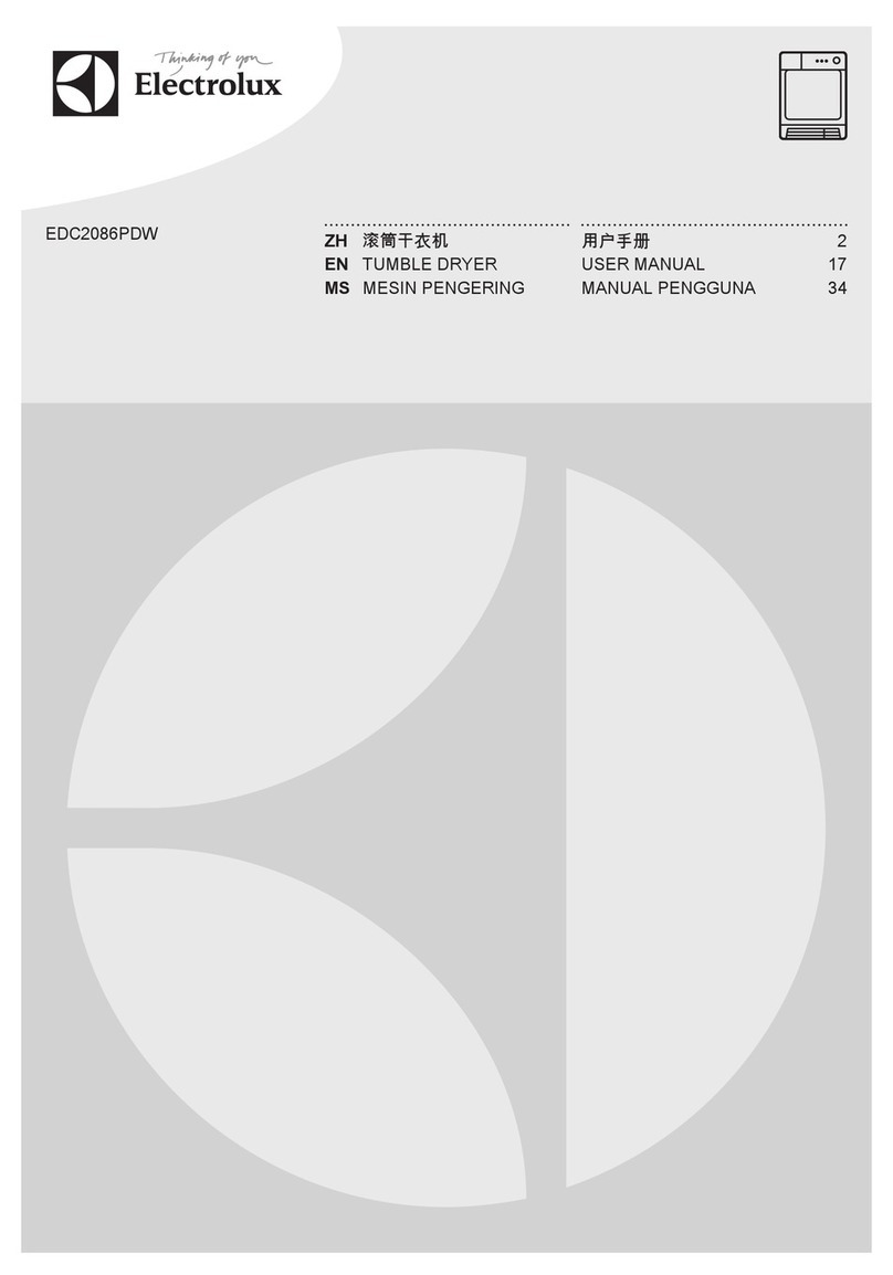 Electrolux EDC2086PDW user manual