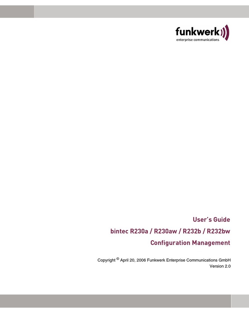 Funkwerk bintec R230aw User manual Funkwerk bintec R230aw User manual