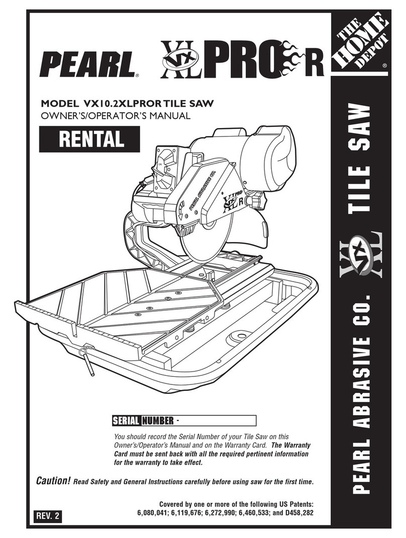 Pearl VX10.2XLPROR Owner's/operator's manual