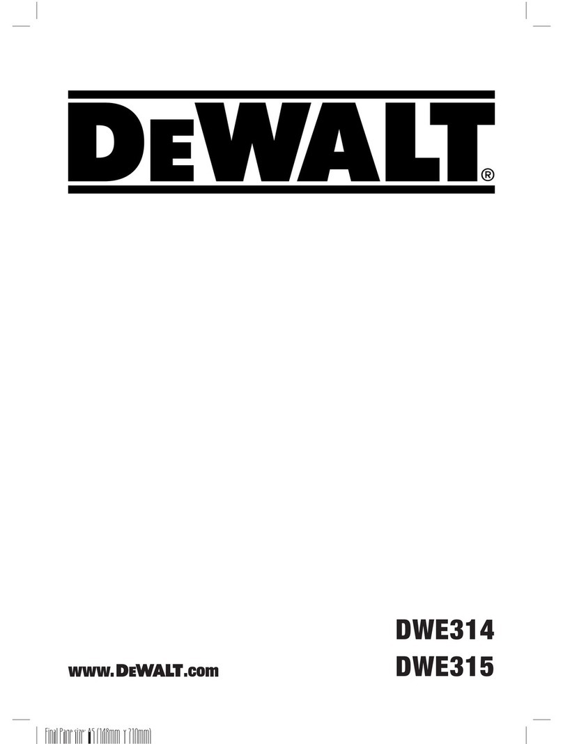 DeWalt DWE314 Original instructions