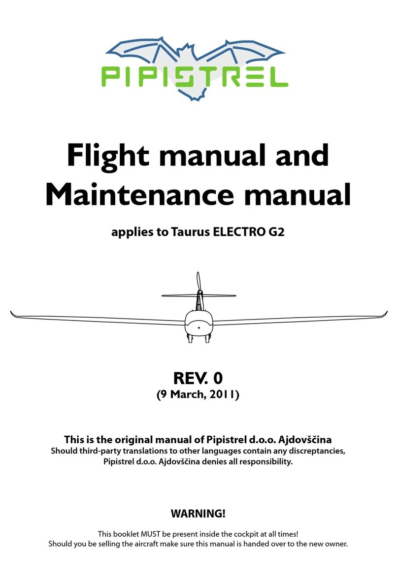 Pipistrel Taurus ELECTRO G2 Flight manual and maintenance manual Pipistrel Taurus ELECTRO G2 Flight manual and maintenance manual