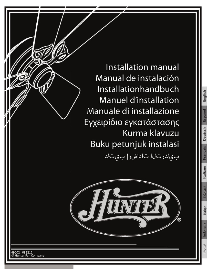 Hunter 49002A User manual