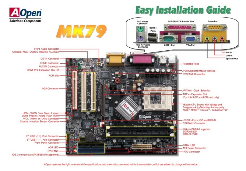 AOpen MK79 User manual