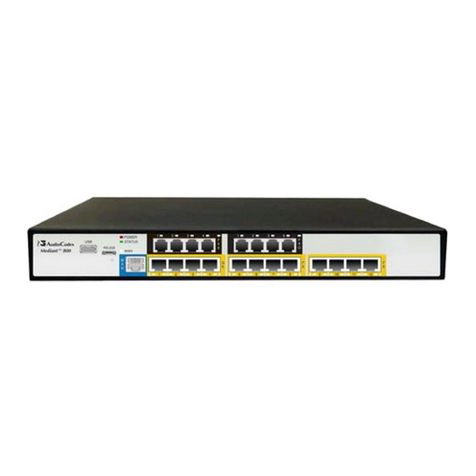 AudioCodes Mediant 800 MSBG User manual
