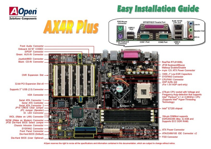 AOpen AX4R Plus installation guide