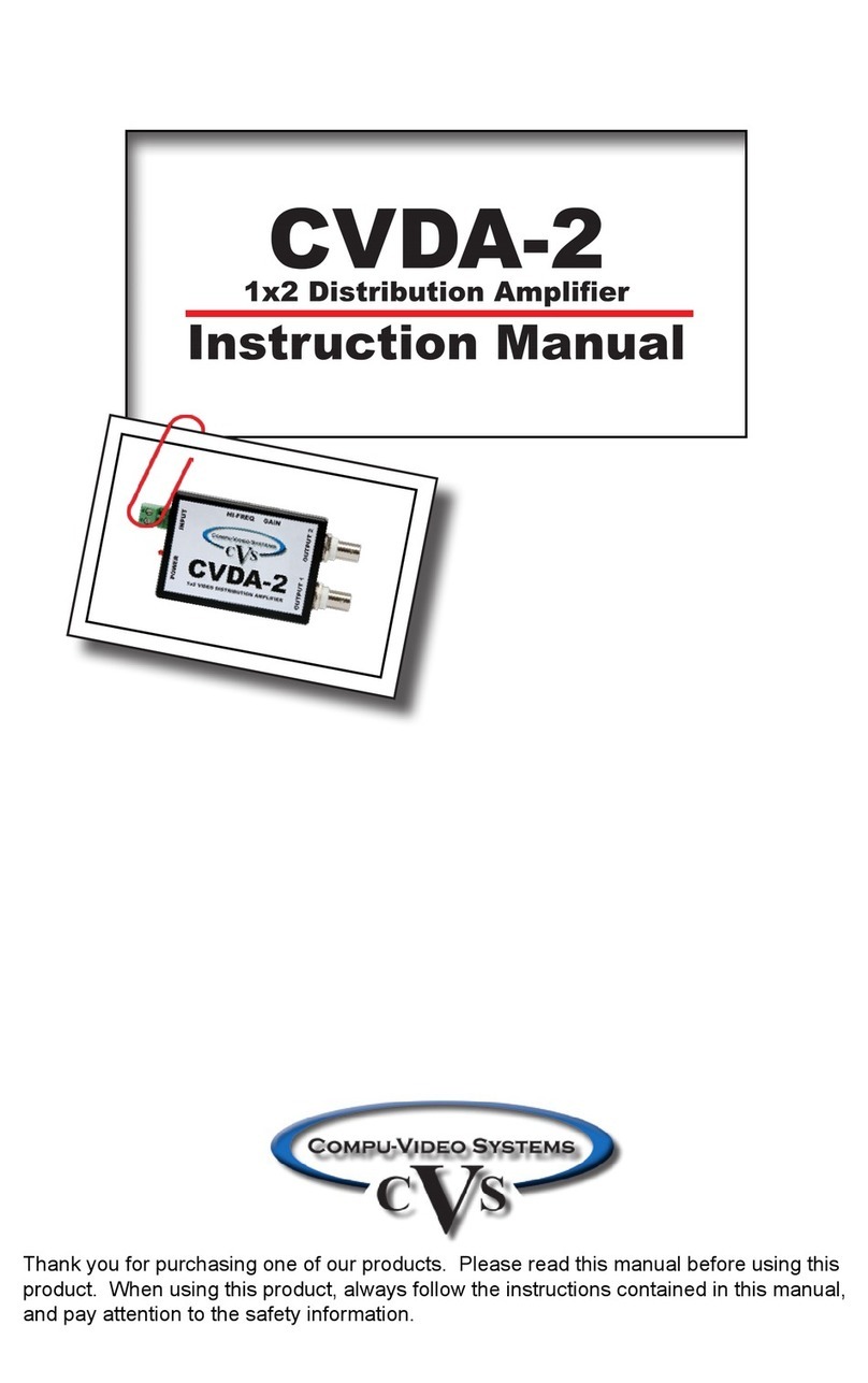 Compu-Video Systems CVDA-2 instruction manual