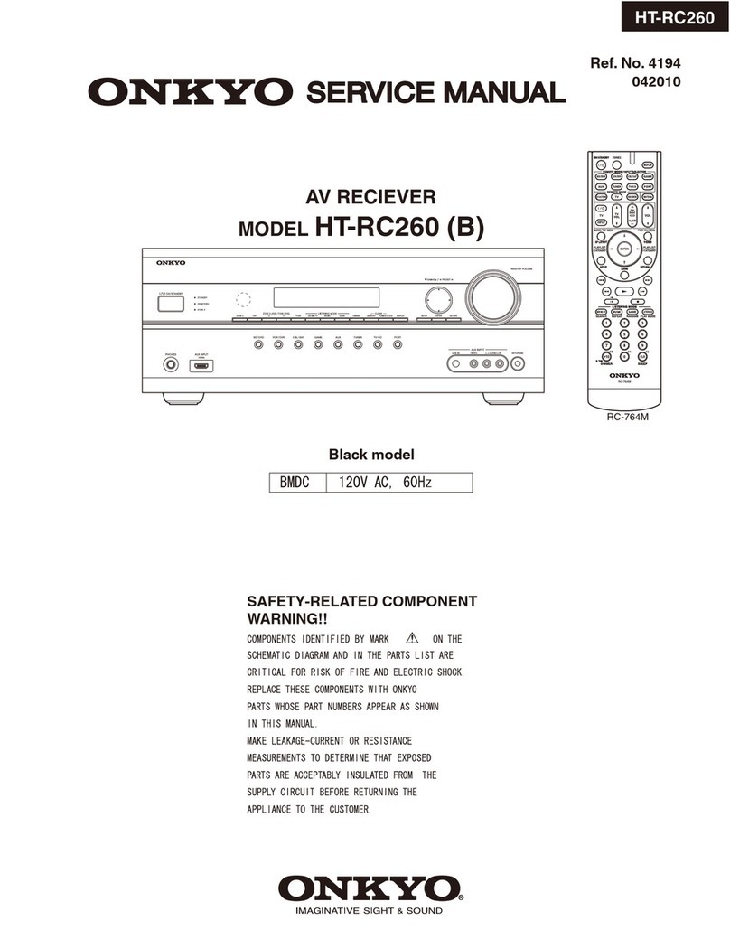 Onkyo HT-RC260 B User manual Onkyo HT-RC260 B User manual