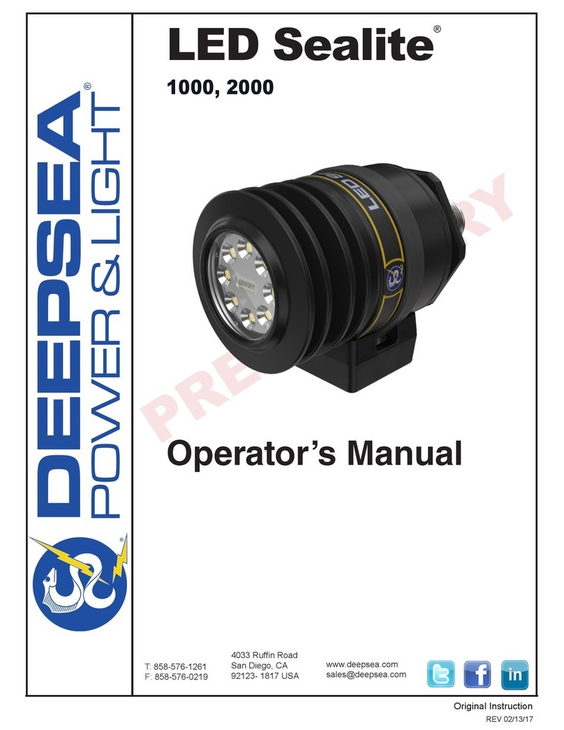 DeepSea Power & Light LED SeaLite LSL-1000 Operator's manual
