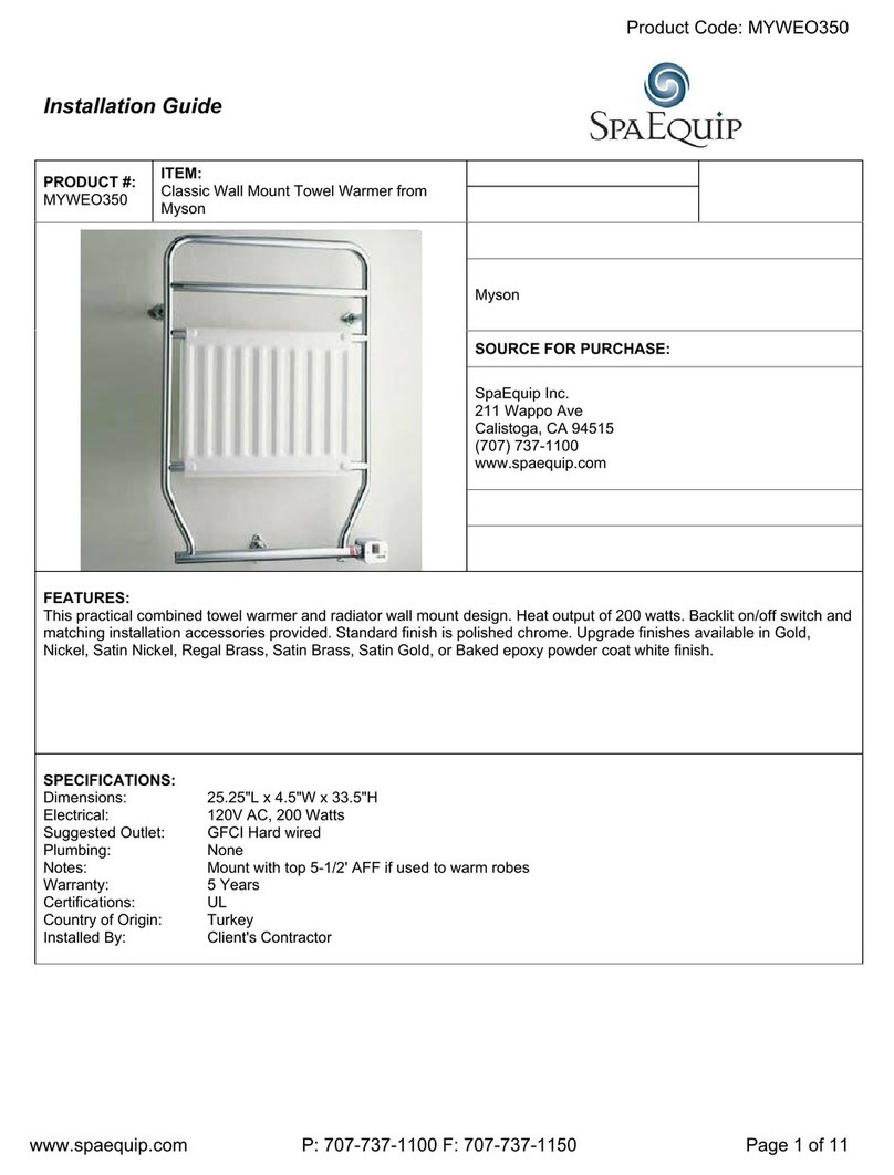 Myson WEO100 Manual