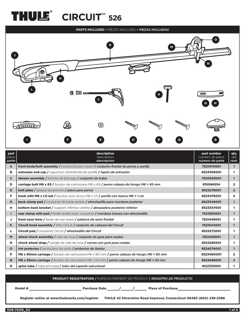 Thule CIRCUIT 526 Manuel