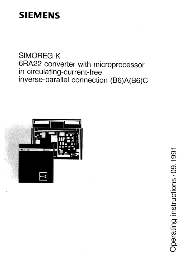 Siemens 6RA22 operating instructions