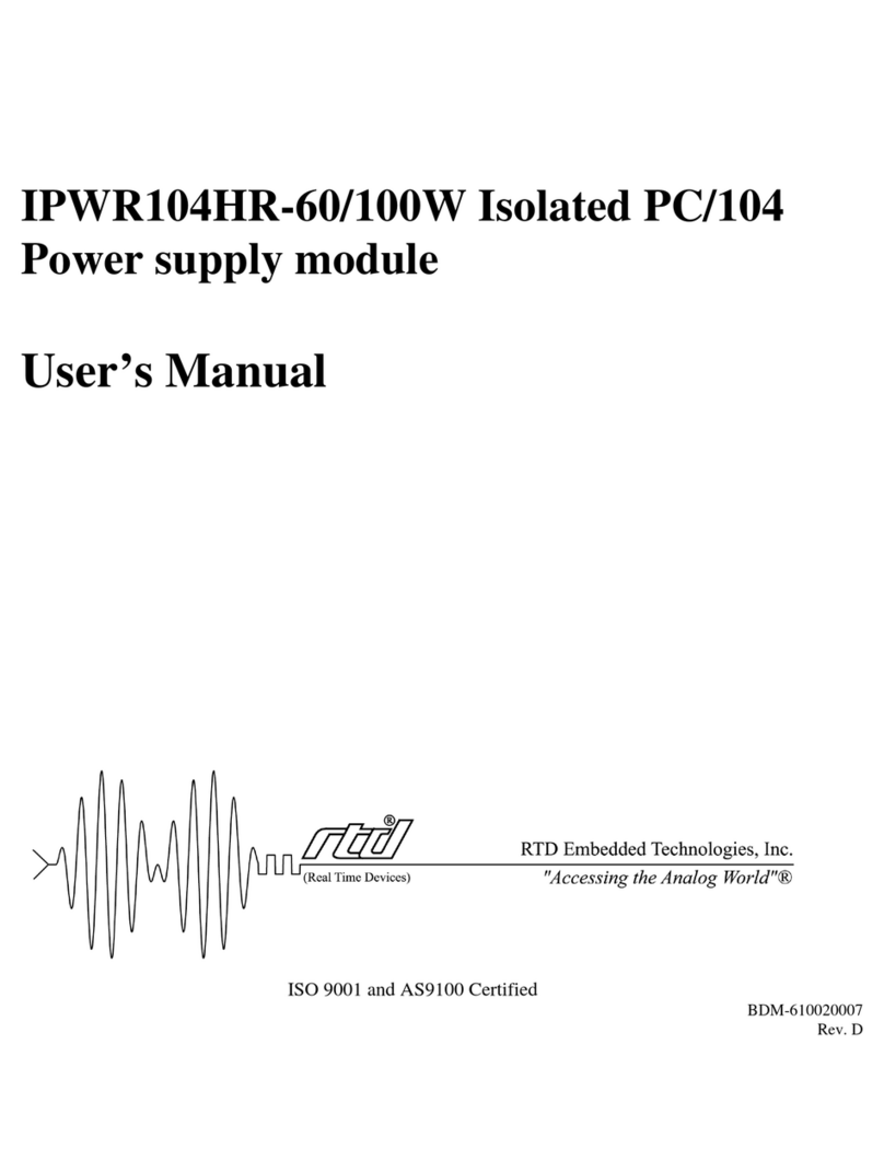 rtd IPWR104HR-60 user manual